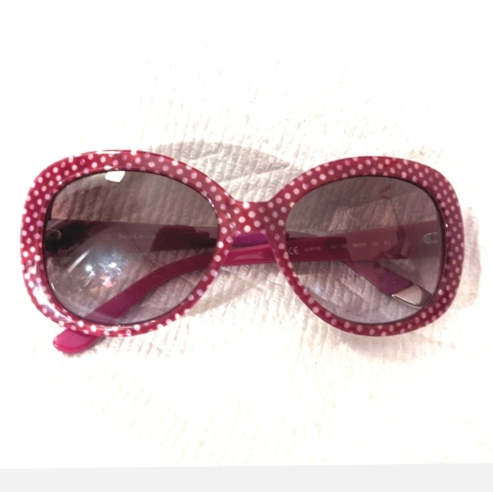 Juicy Couture sunglasses purple polka dot